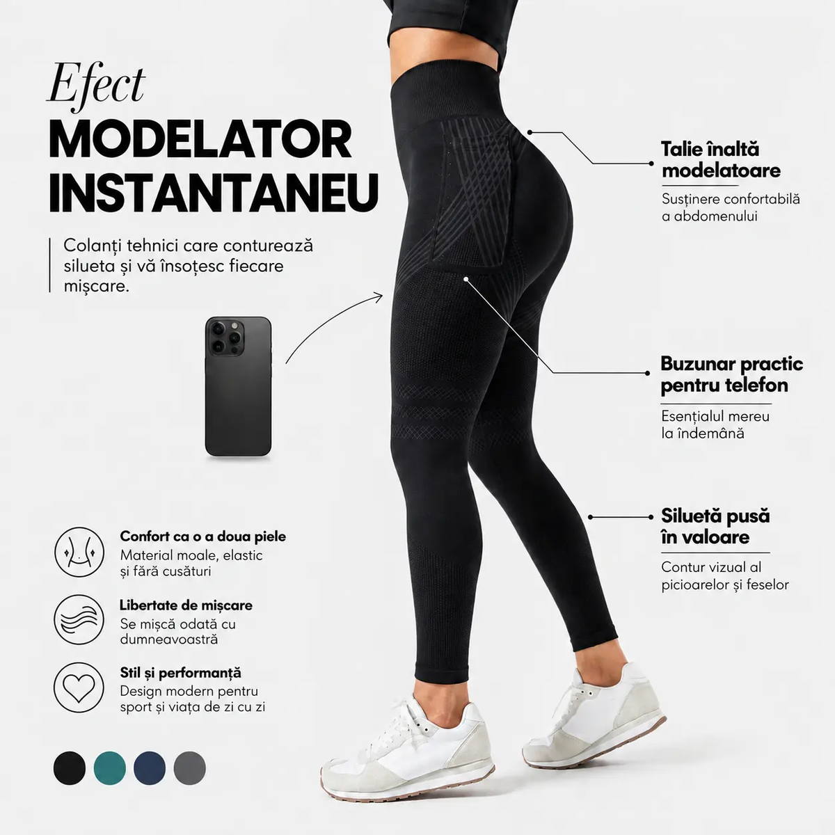 Colanți modelatori ANAE cu buzunar