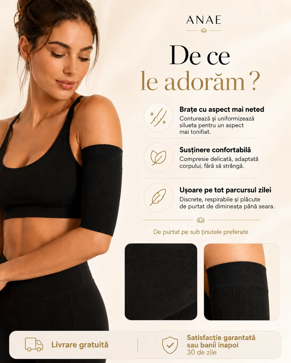 Manșoane modelatoare ANAE – Susținere și confort