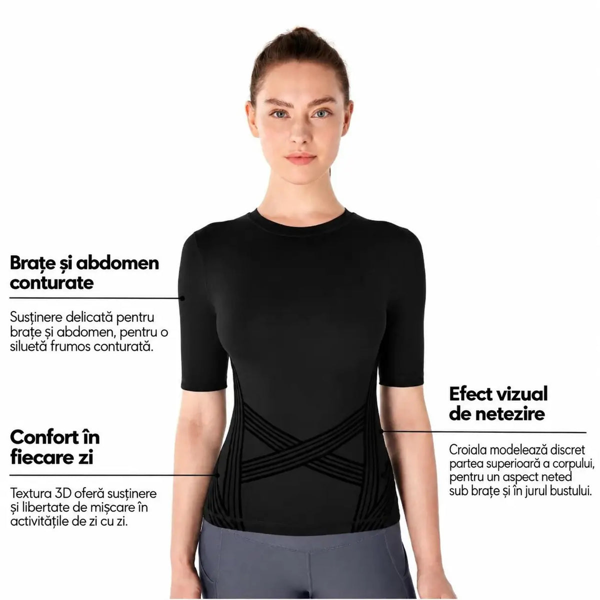 T-shirt Sculptant ANAE – Maintien, confort et silhouette