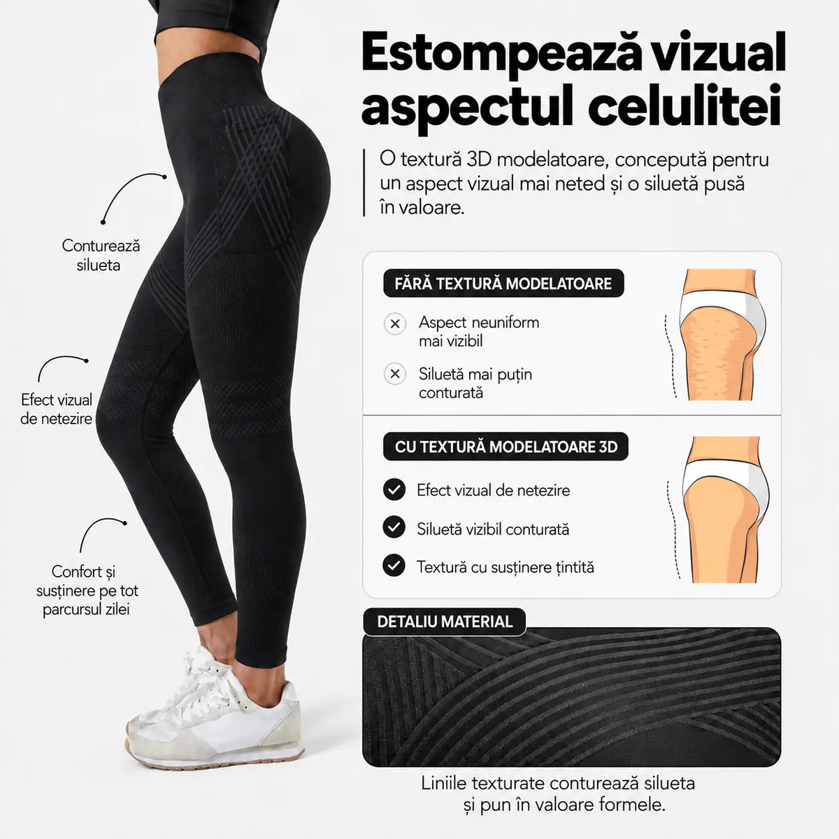 Colanți modelatori ANAE cu buzunar