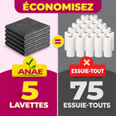 Lavettes microfibres ANAE – présentation des lavettes réutilisables